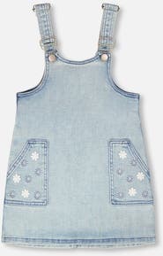 Deux par Deux Sleeveless Denim Overall Dress