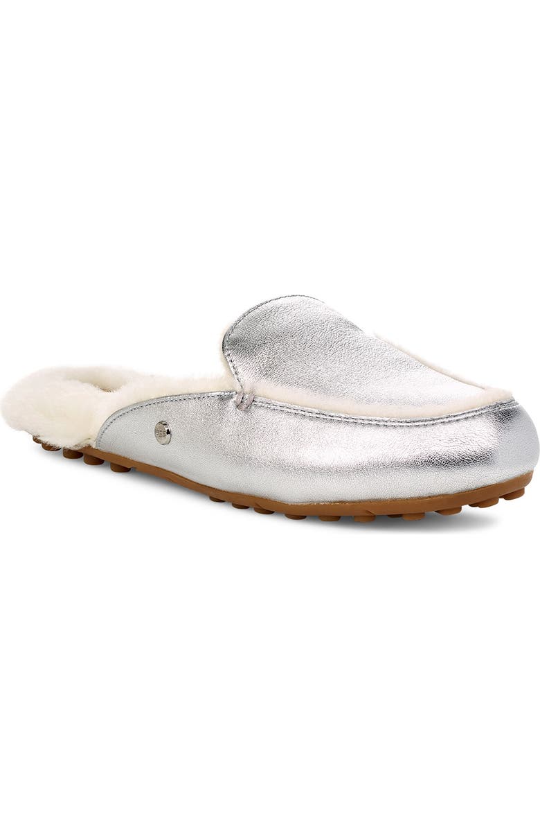UGG<sup>®</sup> Lane Metallic Genuine Shearling Loafer Slipper, Main, color,