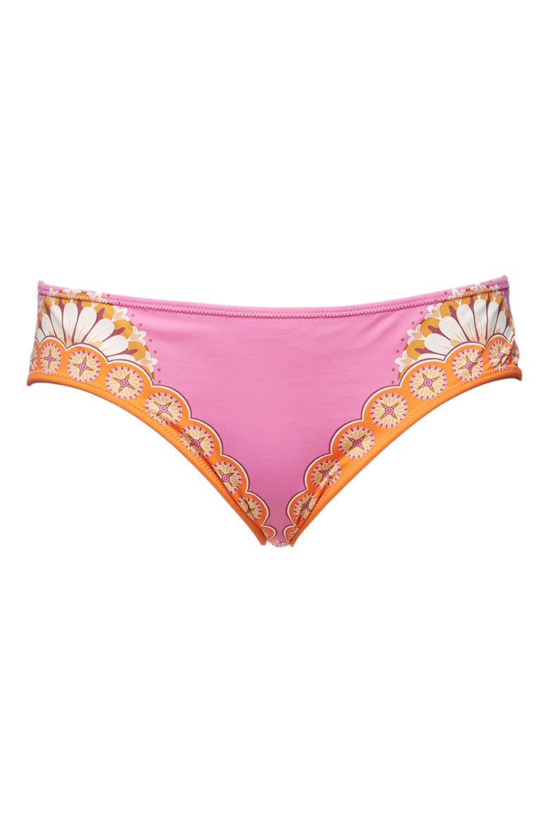 Sunset Bikini Bottom Placée, Alternate, color, Napoli Plates Placée Hot Pink