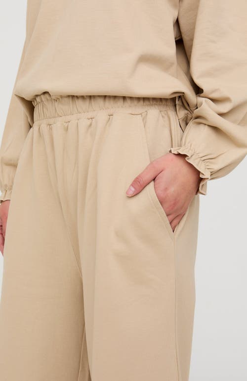 Turtledove London Organic Cotton Noor Wide Leg Trousers In Gray