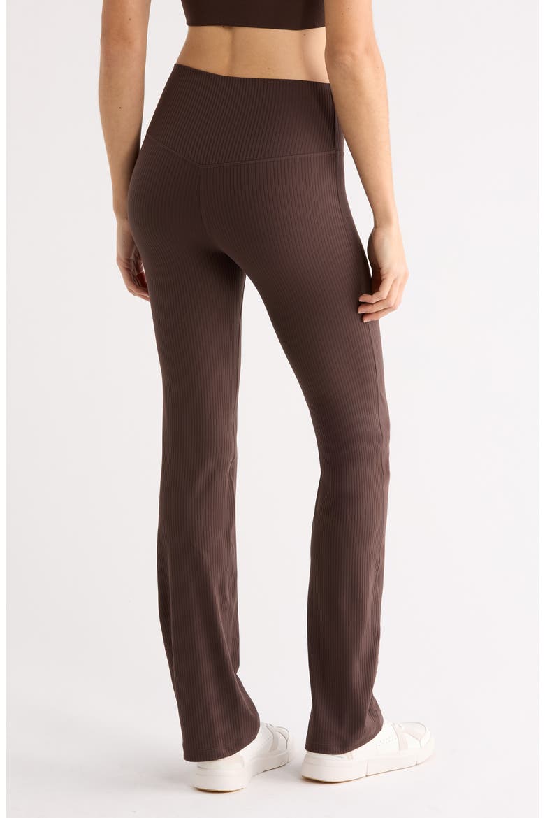Thrive Rib Bootcut Pants, Alternate, color, BROWN MOLE