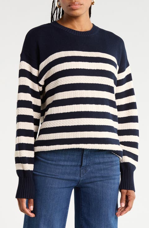 The Variation Stripe Crew Sweater