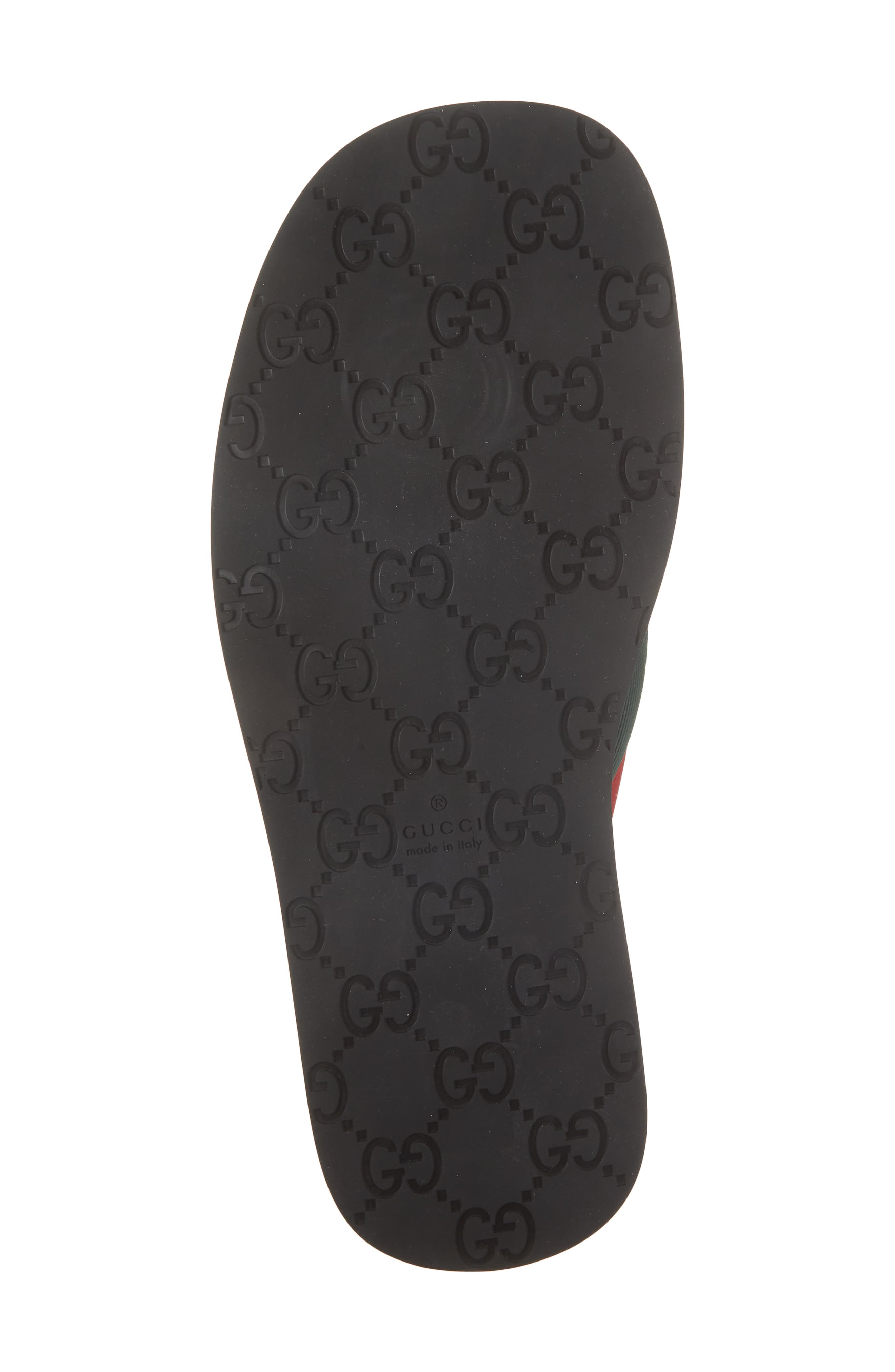 Gucci Maverik Flip Flop, Alternate, color, Green/ Red Mix Color