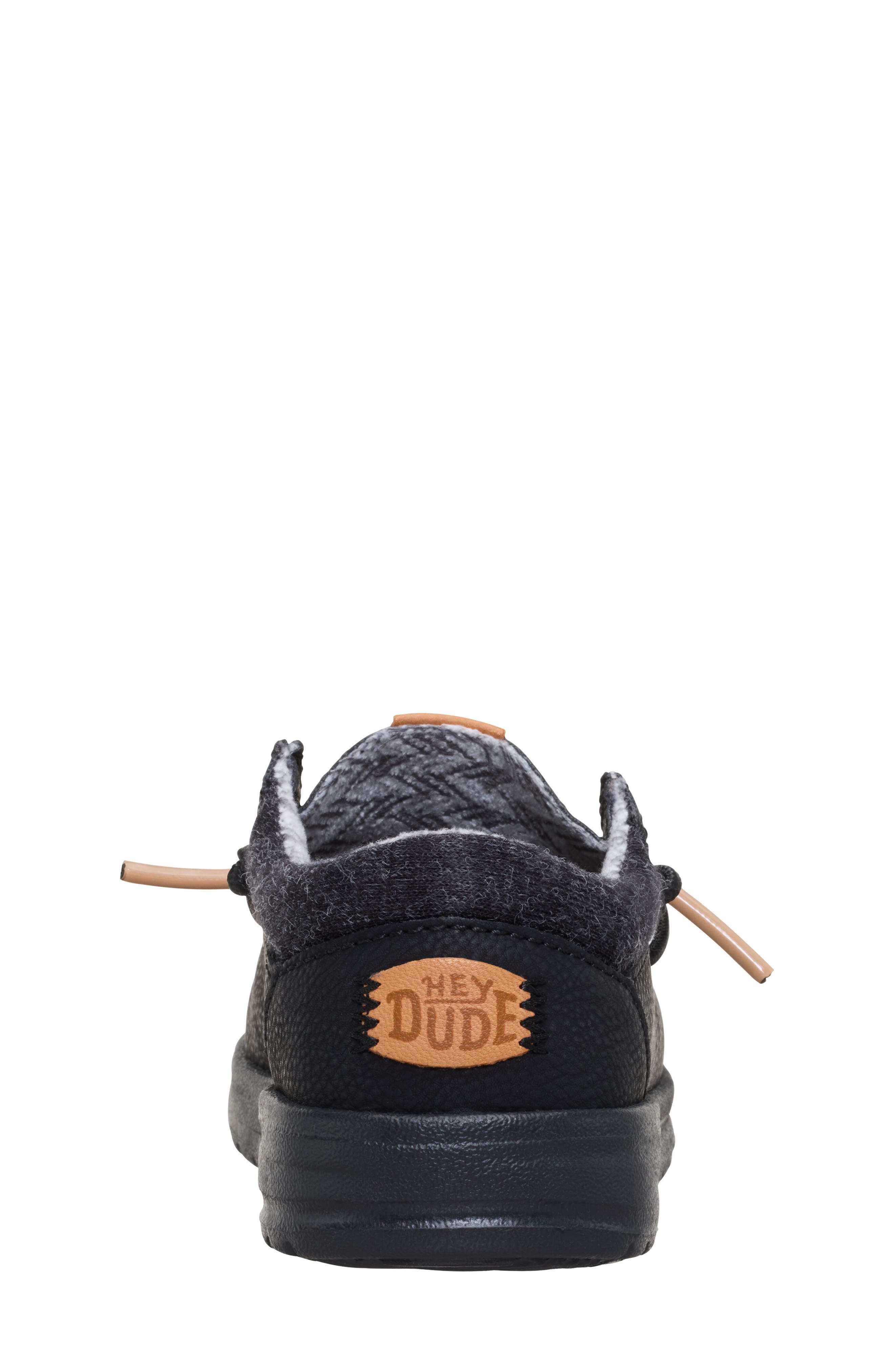 Hey Dude Kids' Paul Classic Slip-On, Alternate, color, Black/ Black