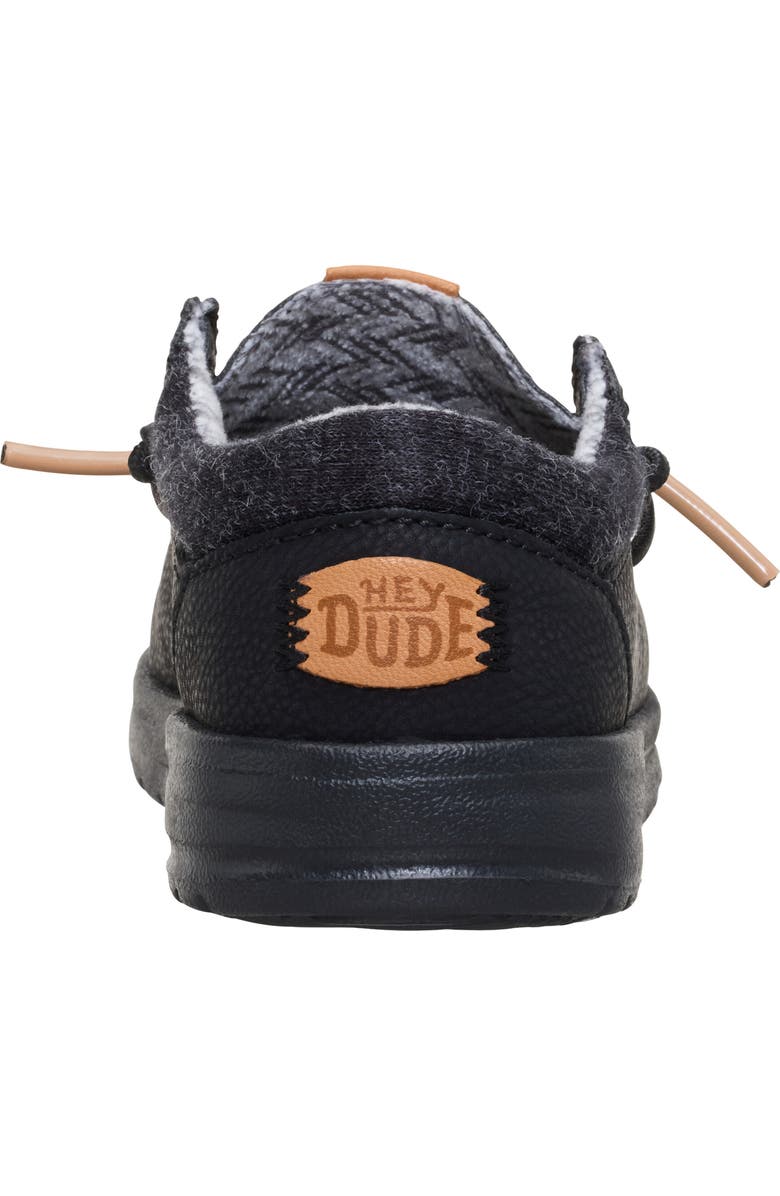 Hey Dude Kids' Paul Classic Slip-On, Alternate, color, Black/ Black