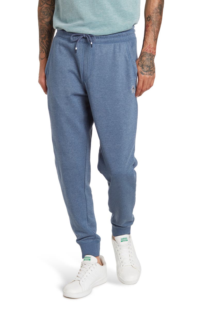 Original Penguin Sticker Pete Fleece Sweatpants, Main, color,