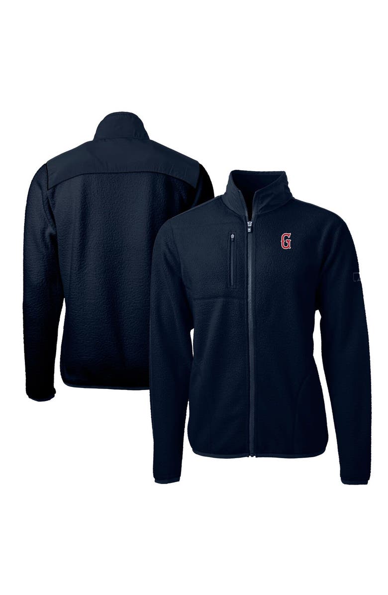 Cutter & Buck Men's Cutter & Buck Navy Greenville Drive Big & Tall Cascade Eco Sherpa Fleece Full-Zip Jacket, Main, color, 