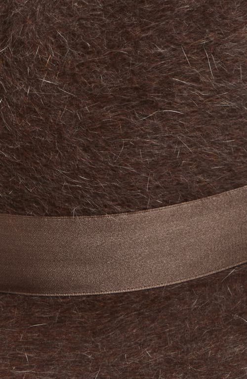 Gigi Burris Millinery Jeanne Velour Felt Fedora In Brown
