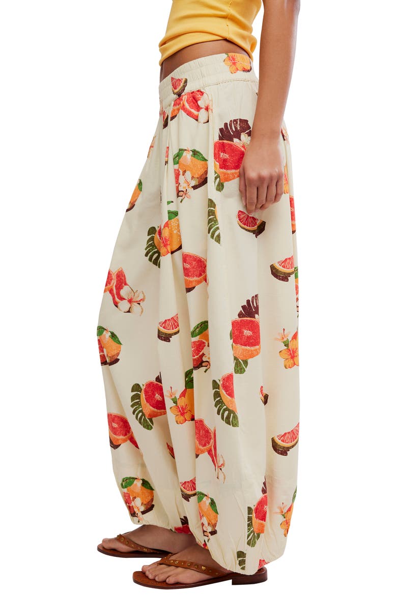 Moonflowr Cotton Blend Balloon Pants, Alternate, color, FUNKY FRUITS
