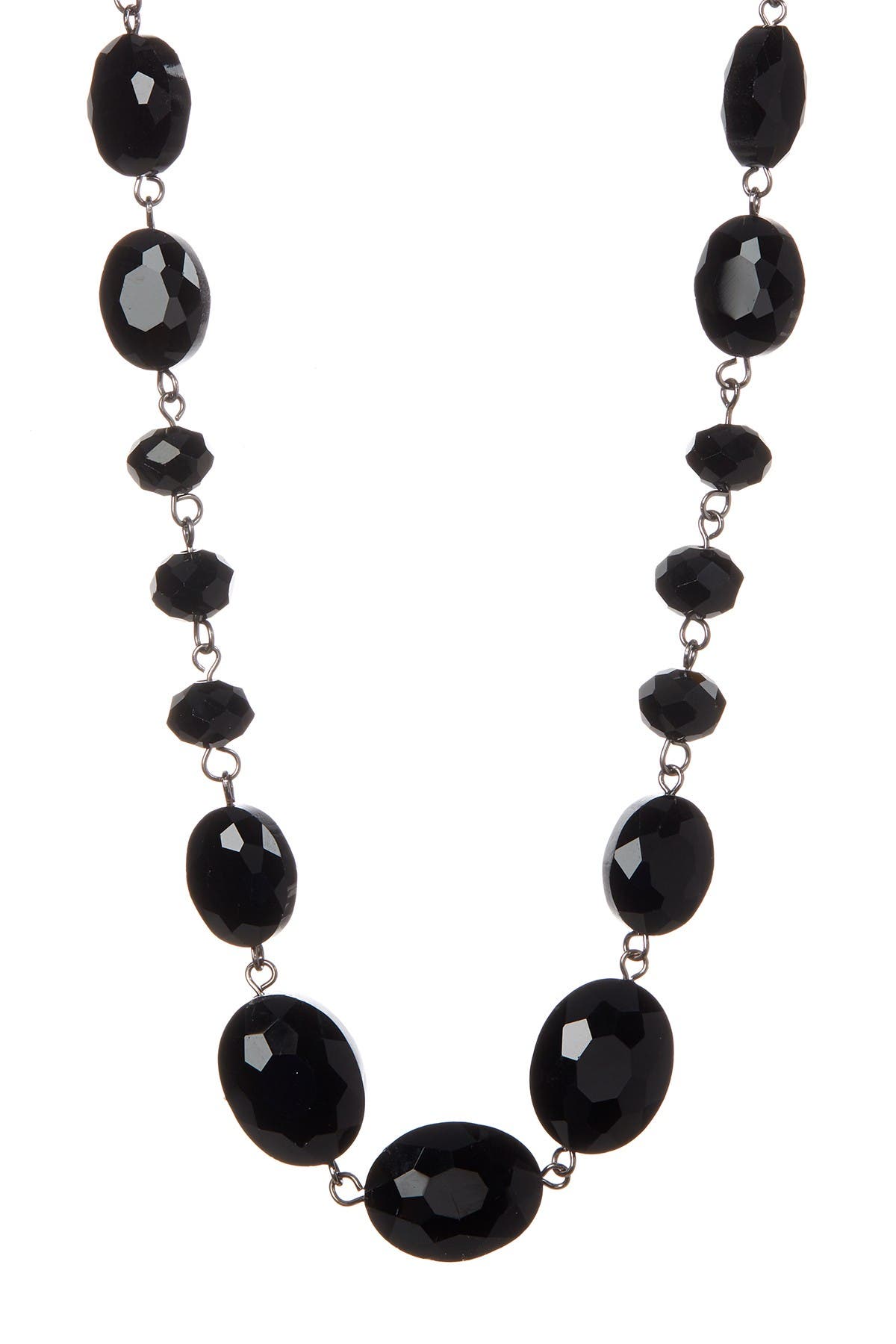 OLIVIA WELLES Faceted Multi Cut Bead Necklace