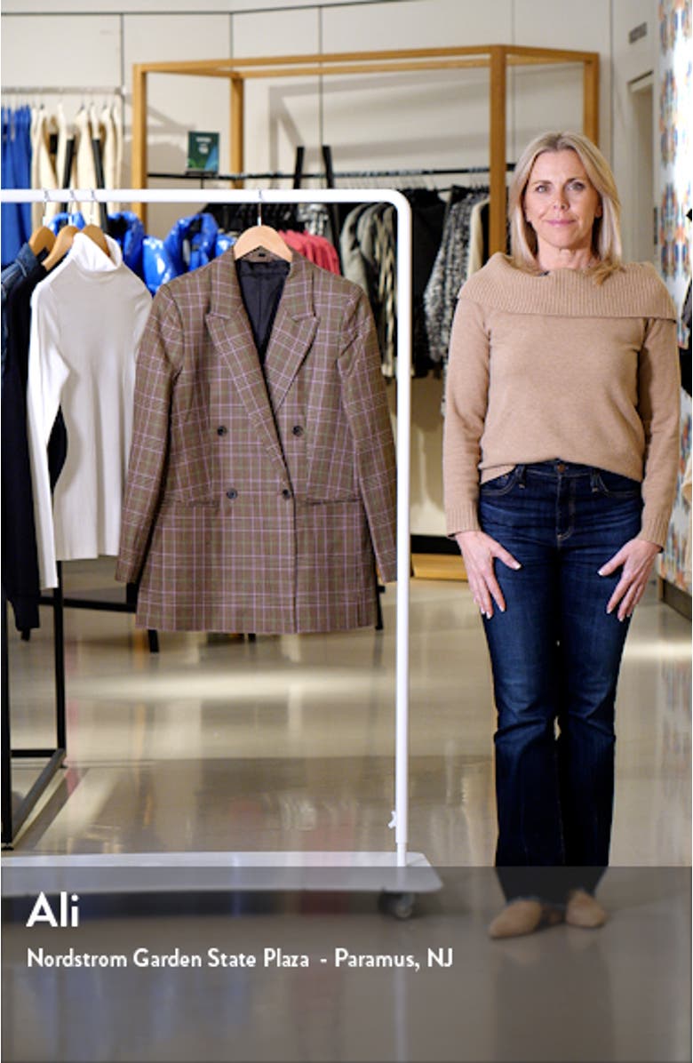 Plaid Oversize Wool Blazer, sales video thumbnail