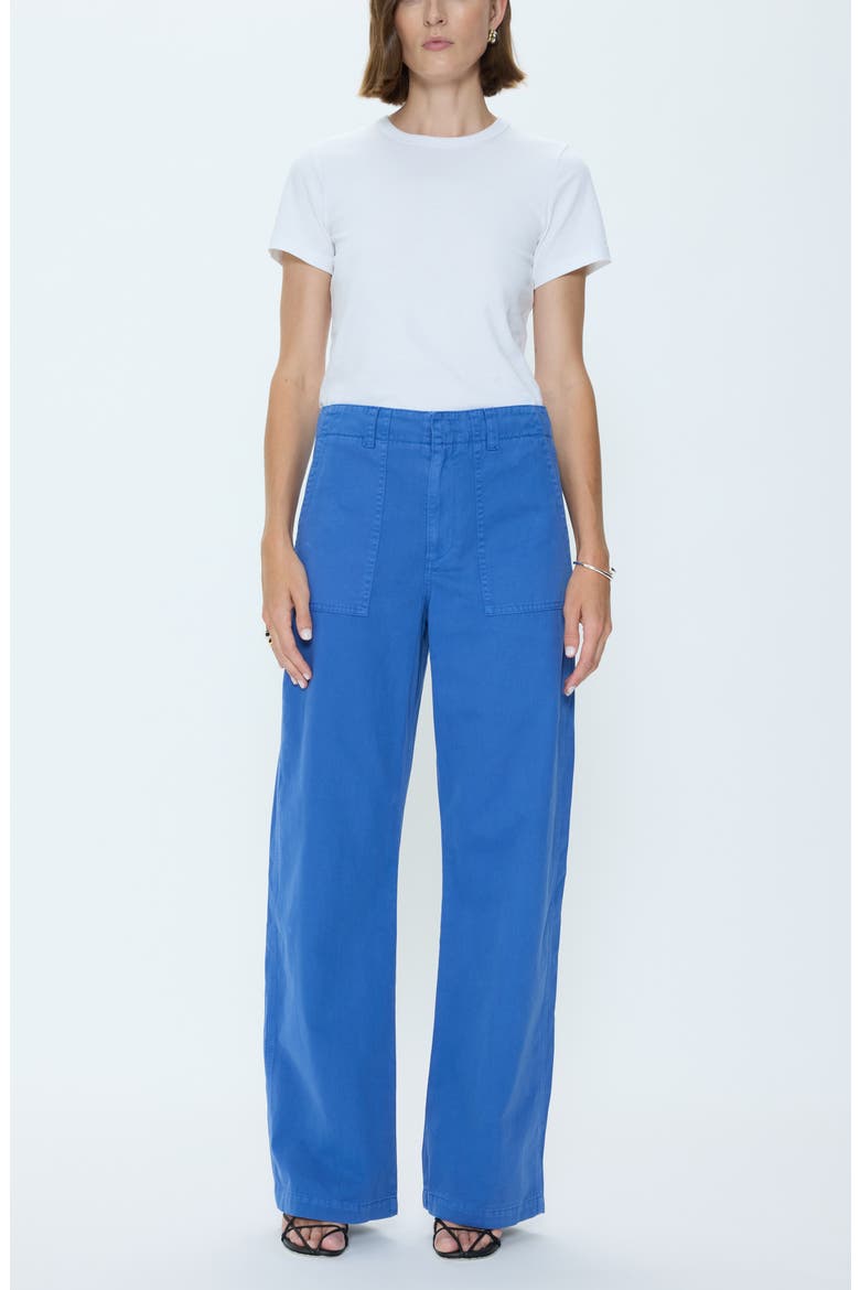 Wren Patch Pocket Wide Leg Jeans, Alternate, color, CIEL