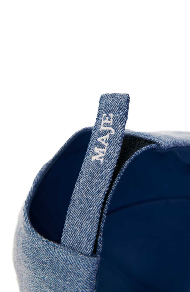 maje Denim cap, Alternate, color, Blue Jean