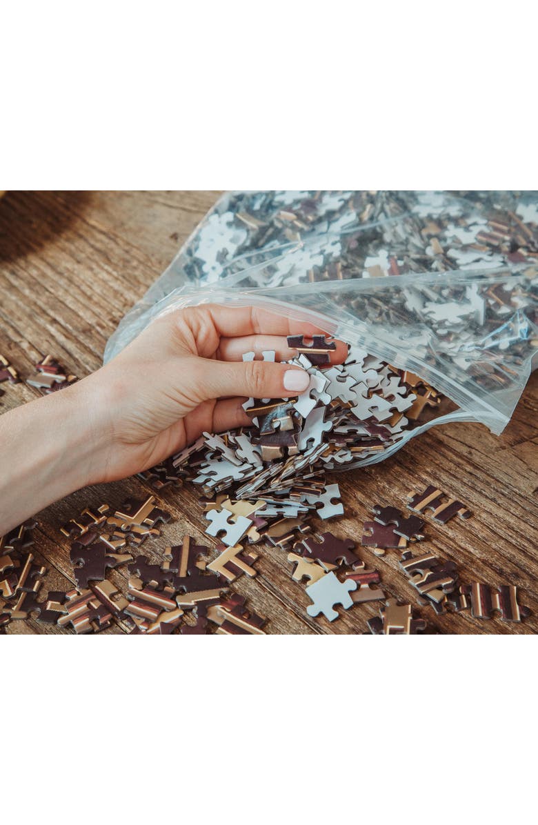 Toynk Bitcoin 1000-Piece Round Jigsaw Puzzle | Toynk Exclusive, Alternate, color, Brown