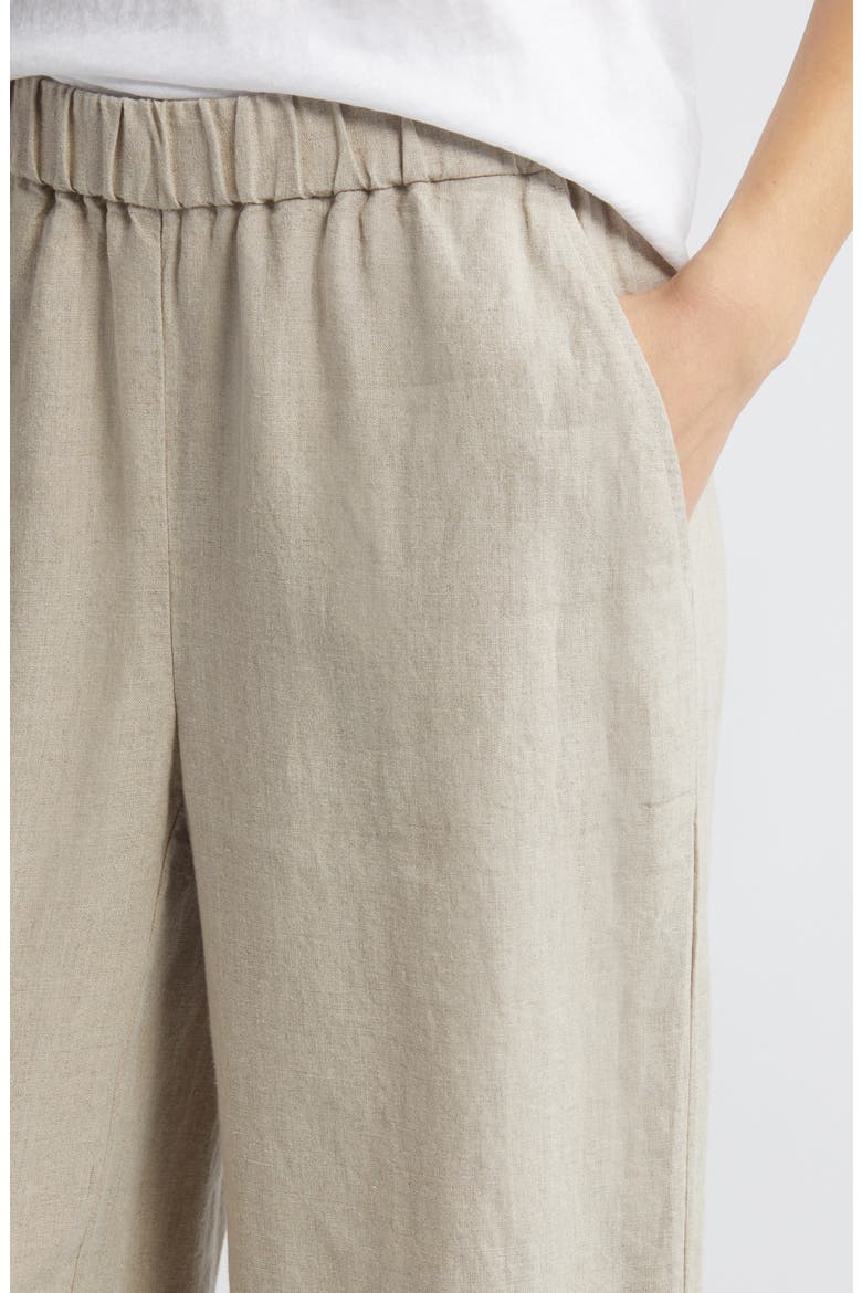 Organic Linen Wide Leg Pants, Alternate, color, UNDYED NATURAL