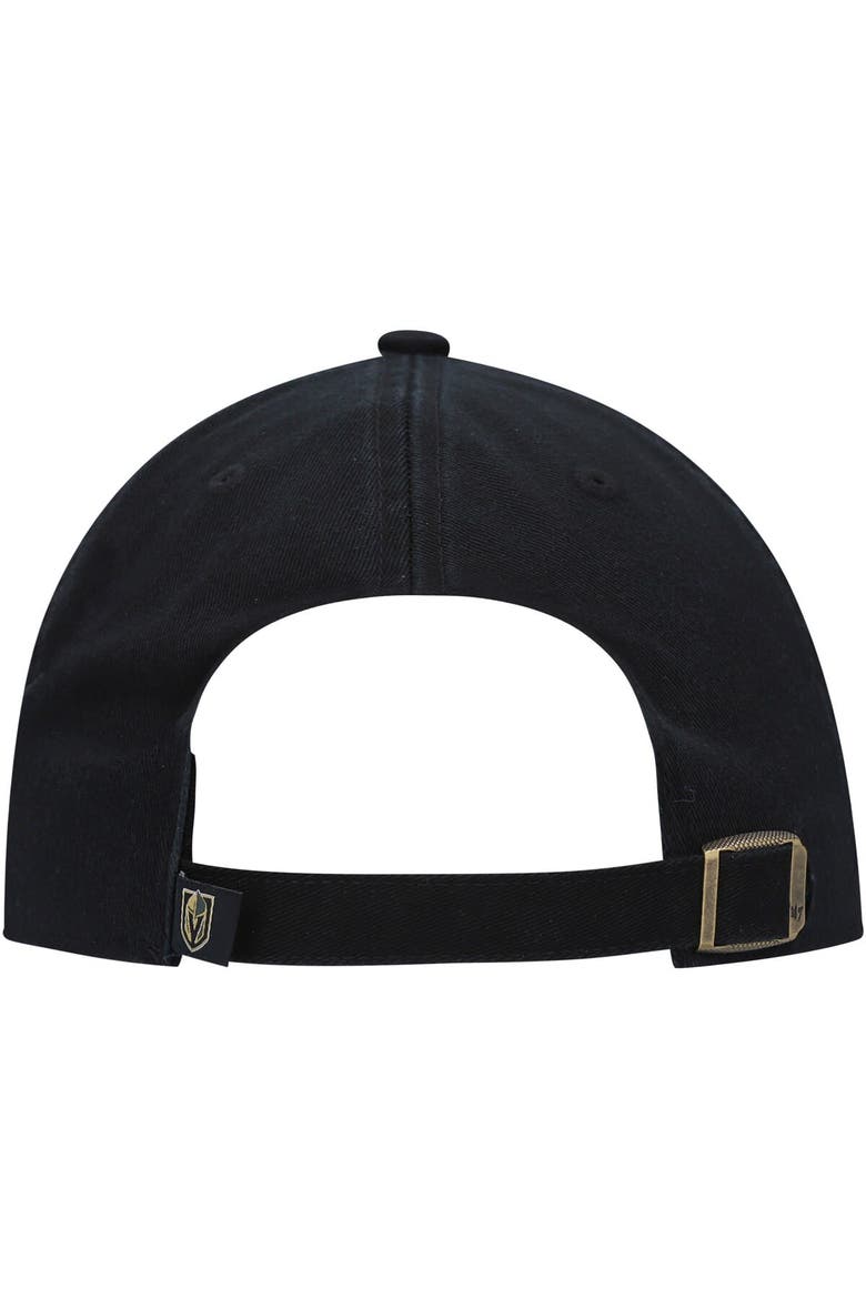Men's '47 Black Vegas Golden Knights Team Clean Up Adjustable Hat, Alternate, color, Black