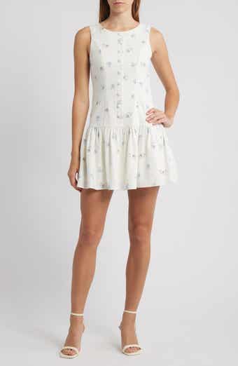 WAYF Martini Drop Waist Minidress