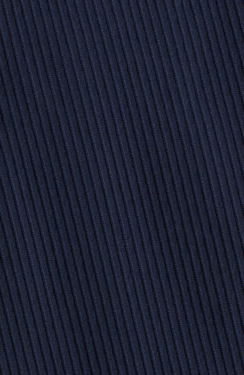 Hugo Boss Boss Hanry Stretch Virgin Wool Blend Bomber Jacket In Dark Blue