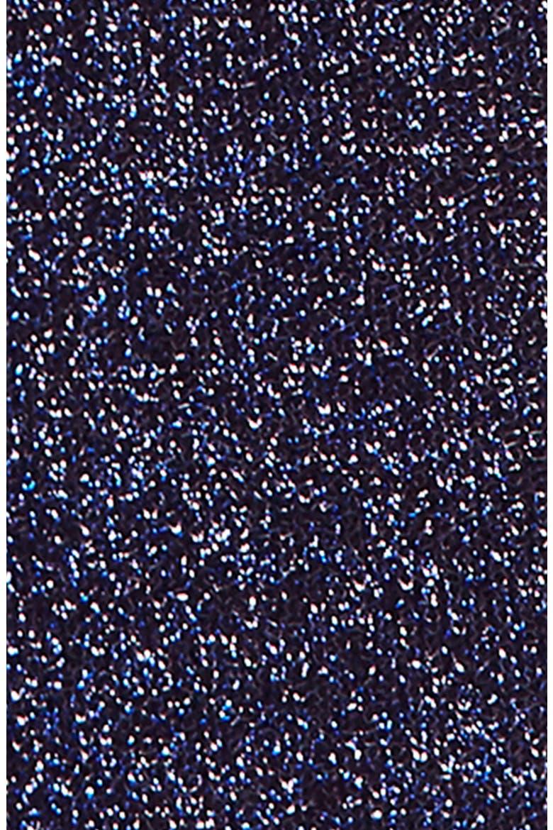 One More Time Shimmer Midi Wrap Dress, Alternate, color, NAVY