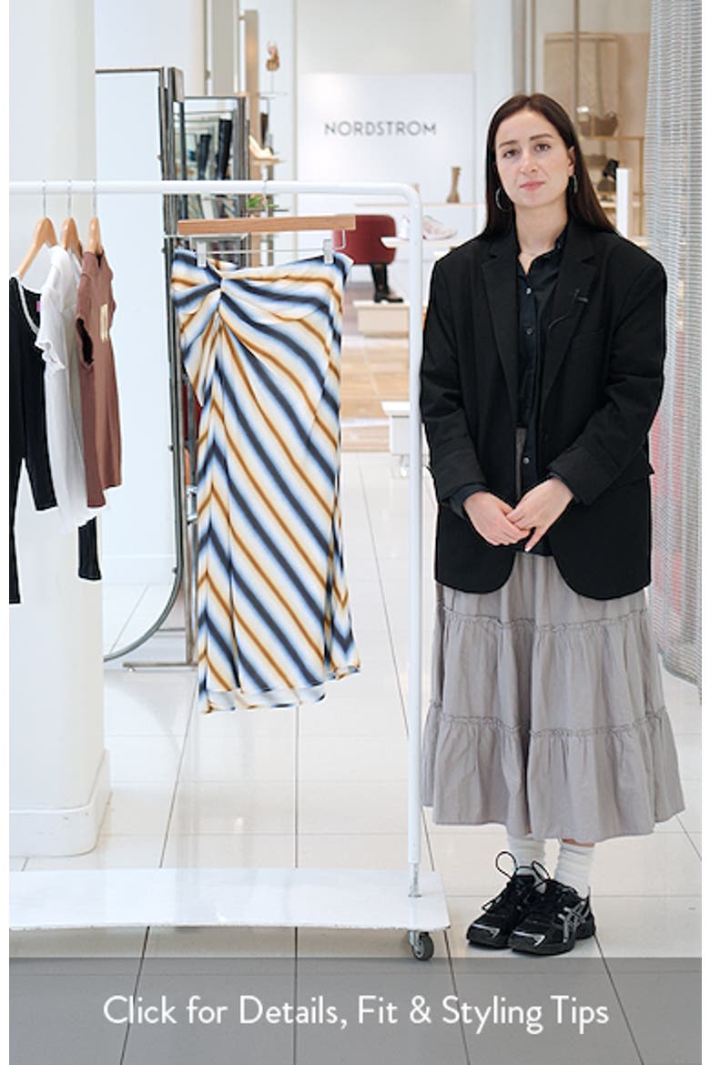Diagonal Stripe Maxi Skirt video