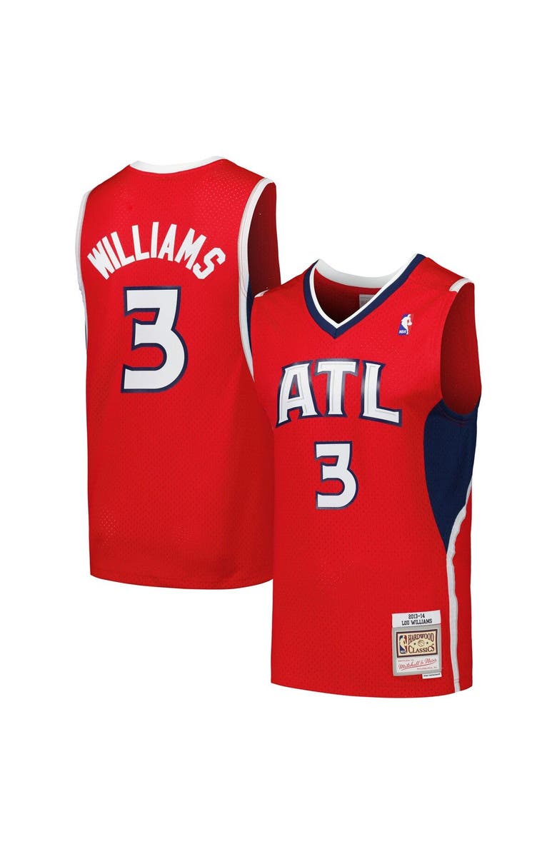 Mitchell & Ness Men's Mitchell & Ness Lou Williams Red Atlanta Hawks 2001/02 Hardwood Classics Swingman Jersey, Main, color, Red