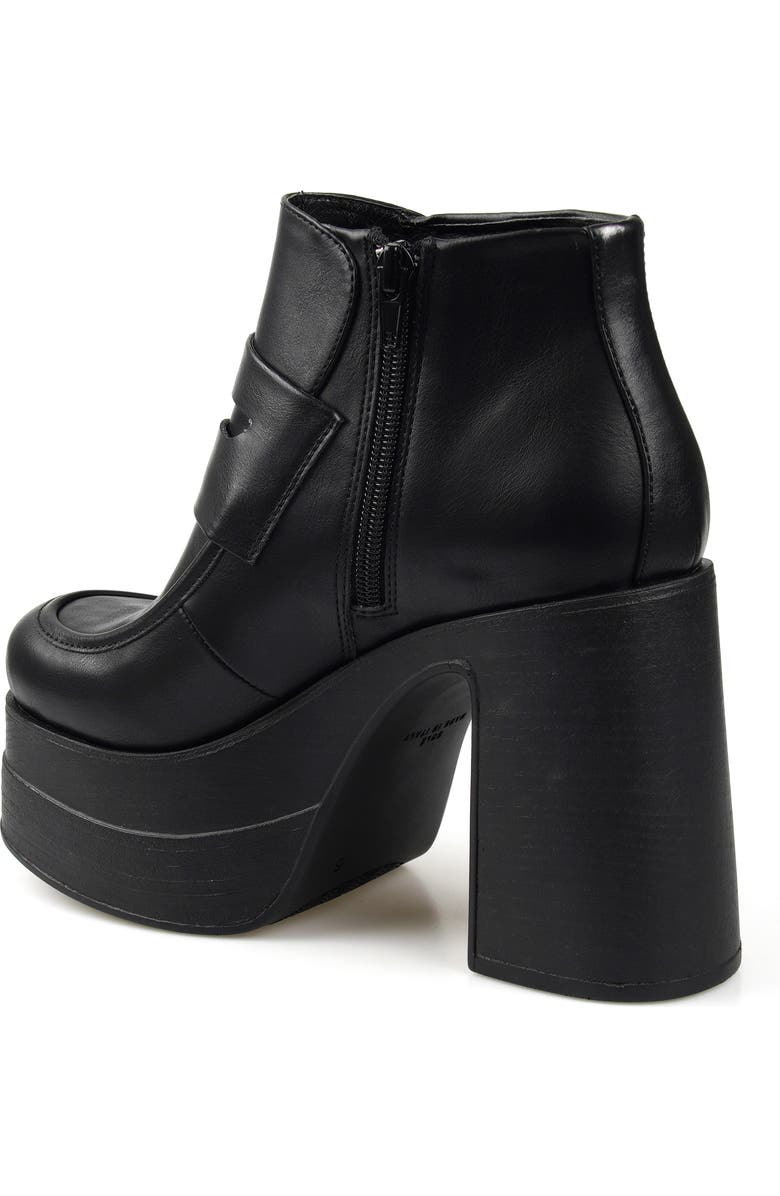 Candie's Alesia Platform Bootie, Alternate, color, Black Faux Leather