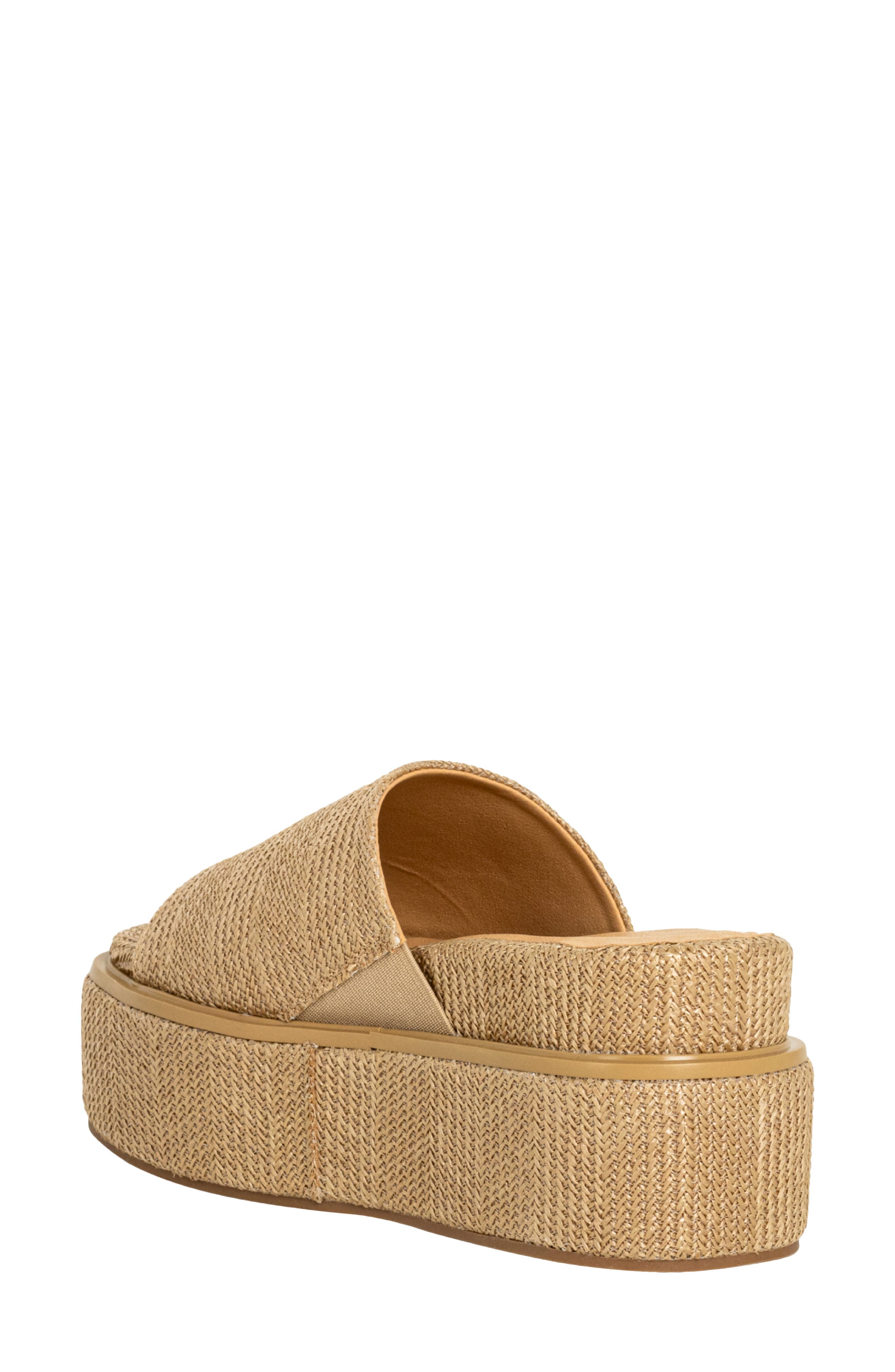 SHUSHOP Lexie Platform Slide Sandal, Alternate, color, Natural