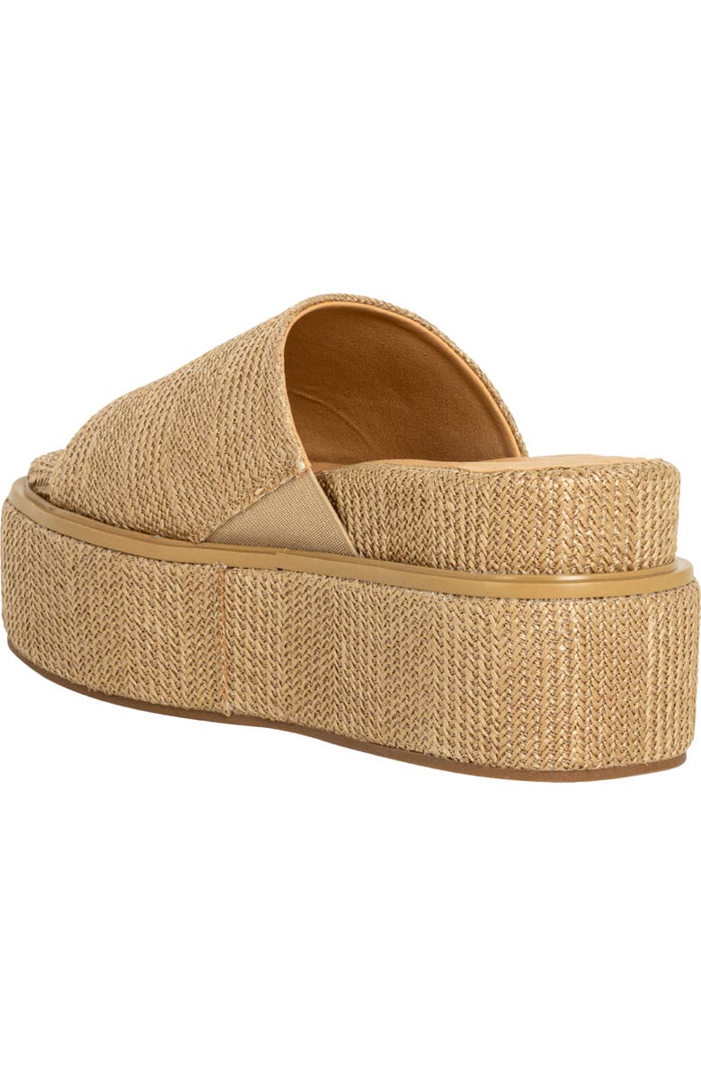 SHUSHOP Lexie Platform Slide Sandal, Alternate, color, Natural