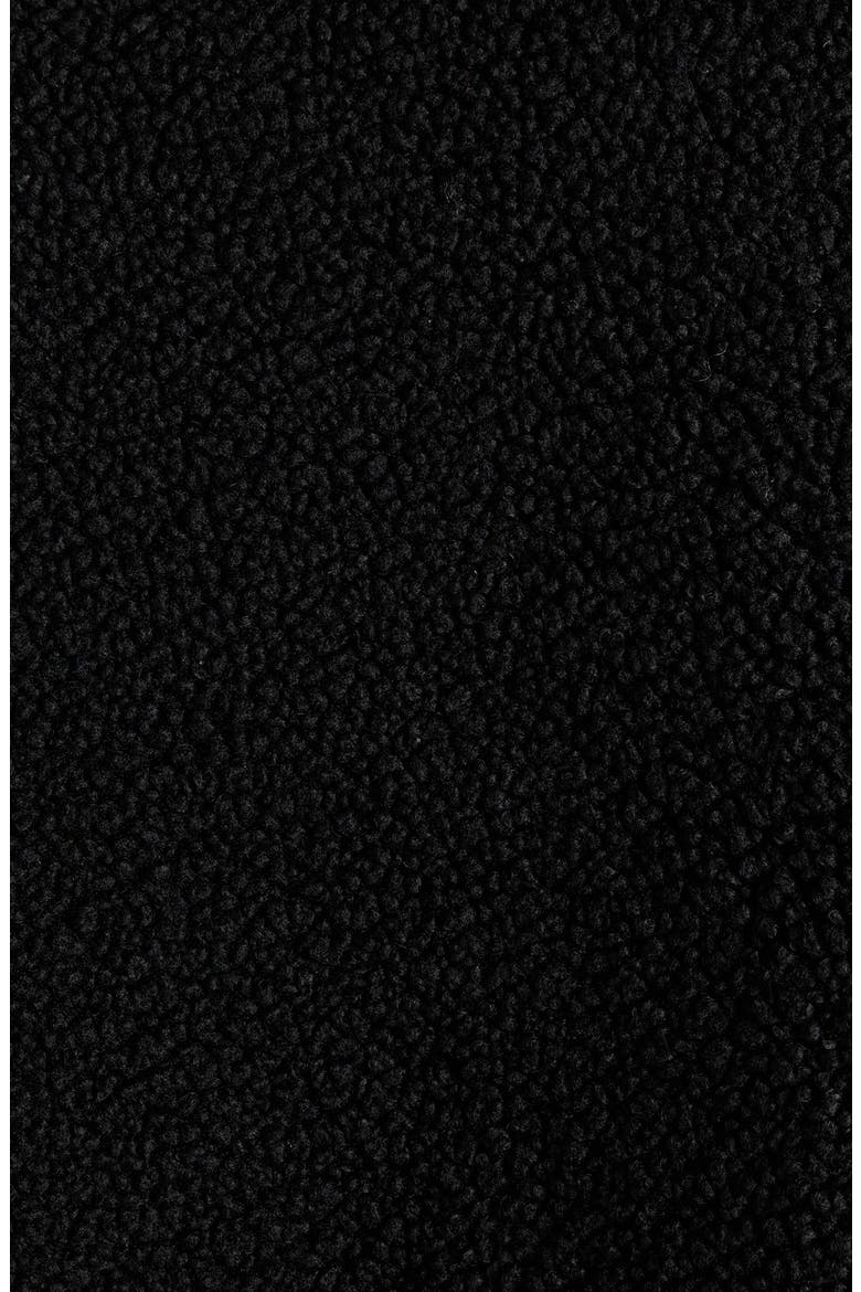 Faux Shearling Jacket, Alternate, color, BLACK