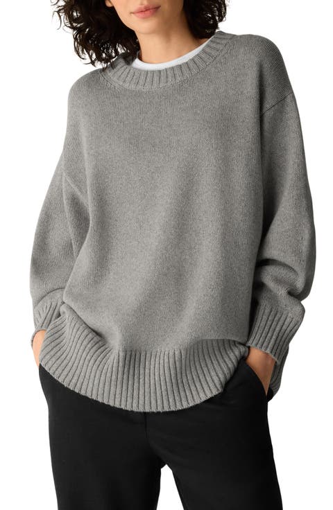 Organic Cotton & Recycled Cashmere Crewneck Sweater