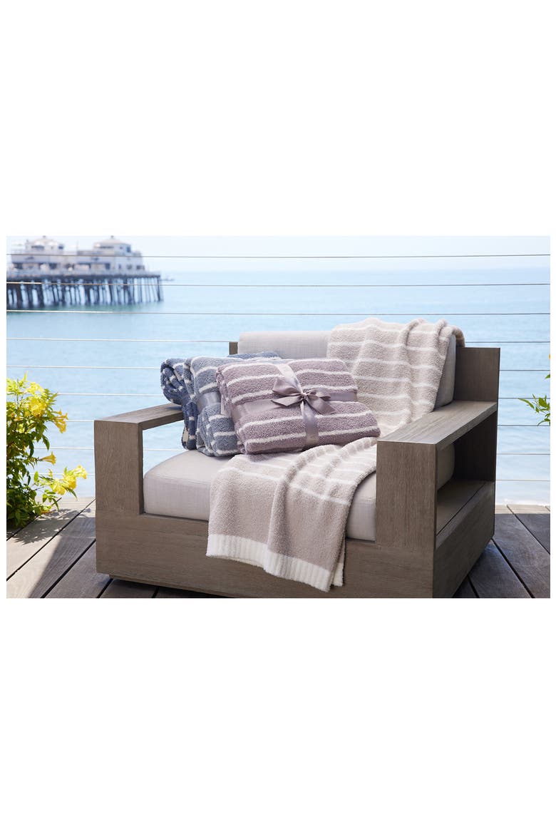 CozyChic® Horizontal Stripe Throw Blanket, Alternate, color, BEACH ROCK-CREAM