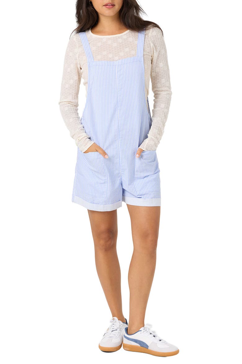 Summerlin 2 Cotton & Linen Shortalls, Main, color, BLUE JELLY