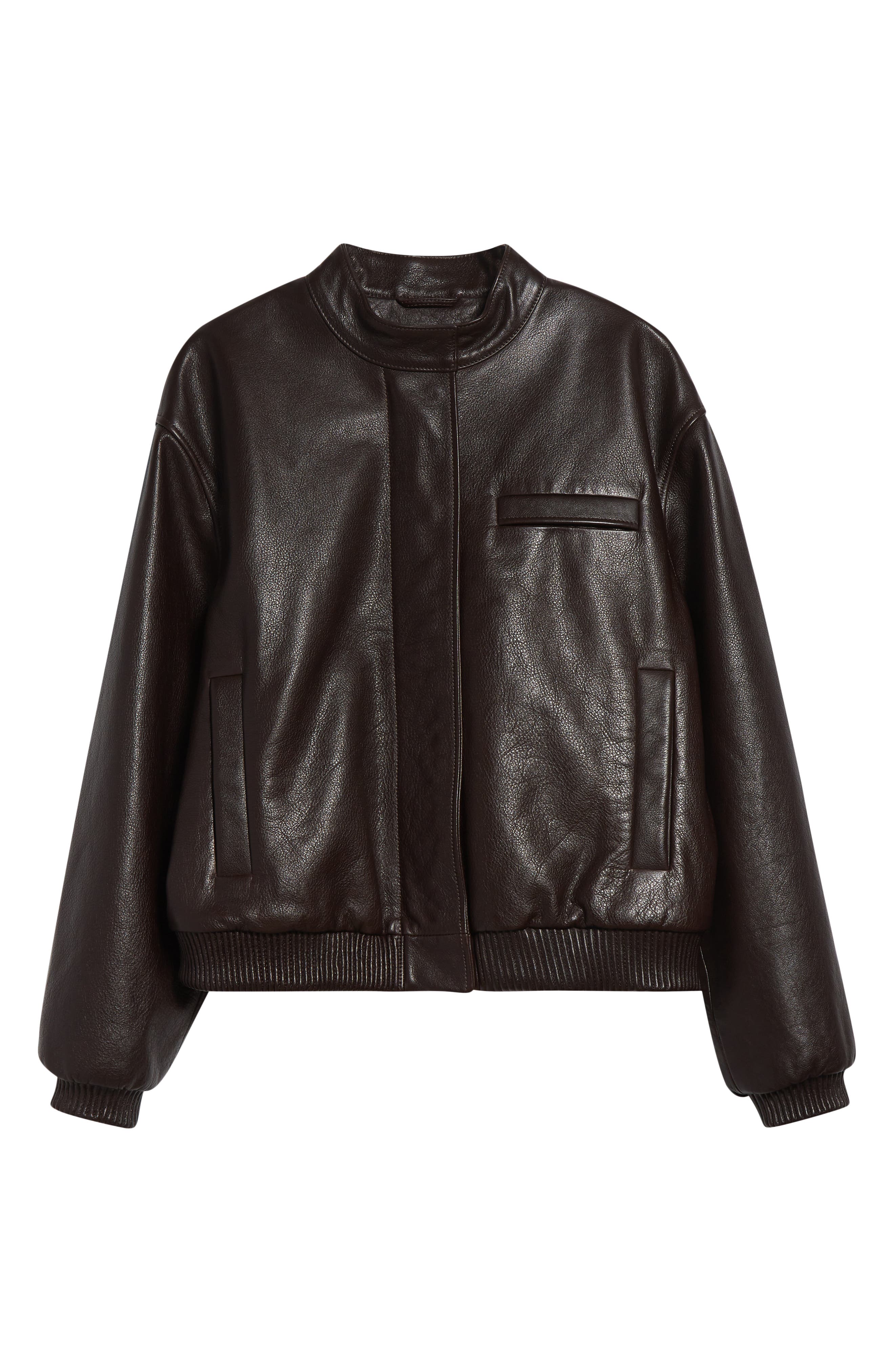 Marlow Leather Bomber Jacket (Women) | Nordstrom