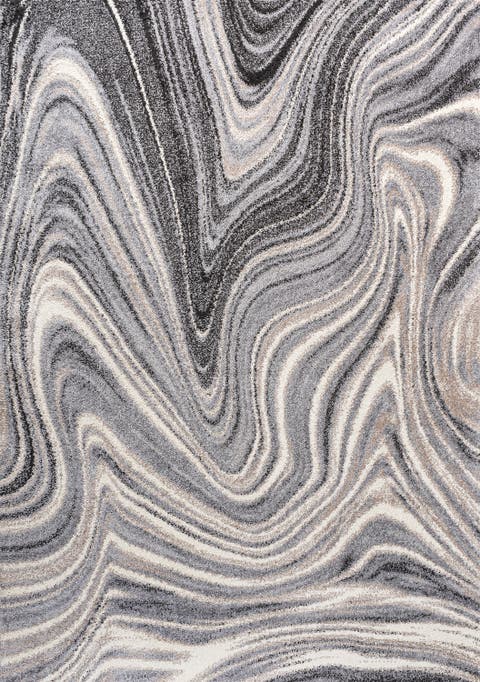 Eleni Contemporary Glam Abstract Marble Area Rug