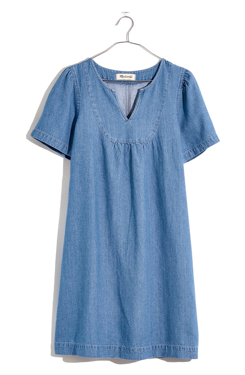 Madewell Denim Popover Swing Dress, Alternate, color, 