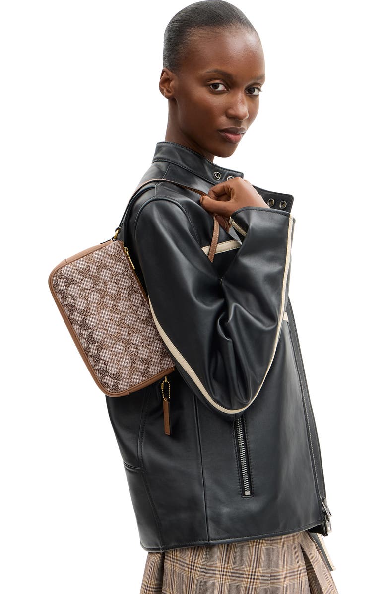 COACH Crystal Signature Jacquard Plaza Bag, Alternate, color,