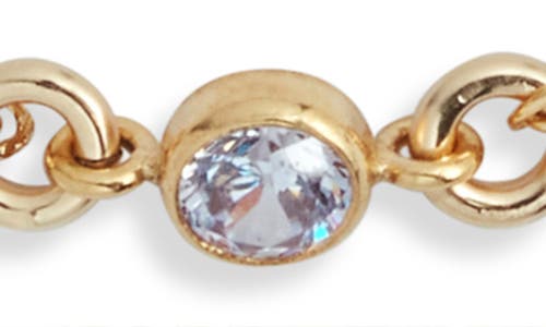 Set & Stones Cubic Zirconia Birthstone Pendant Bracelet