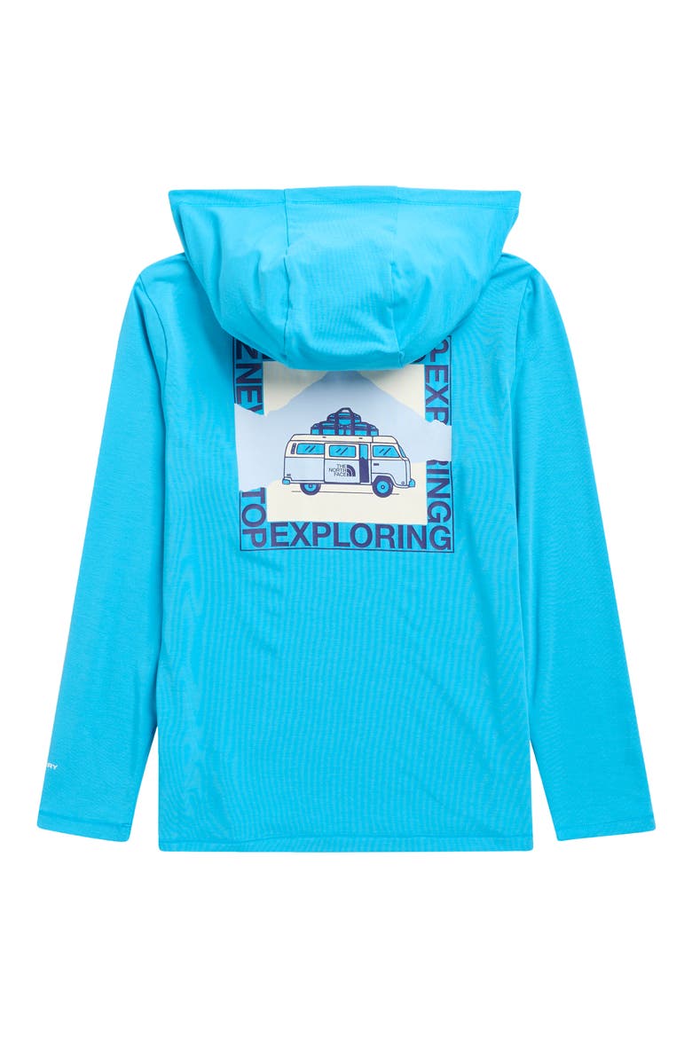 Kids' Adventure Escape the City Hoodie, Alternate, color, MERIDIAN BLUE