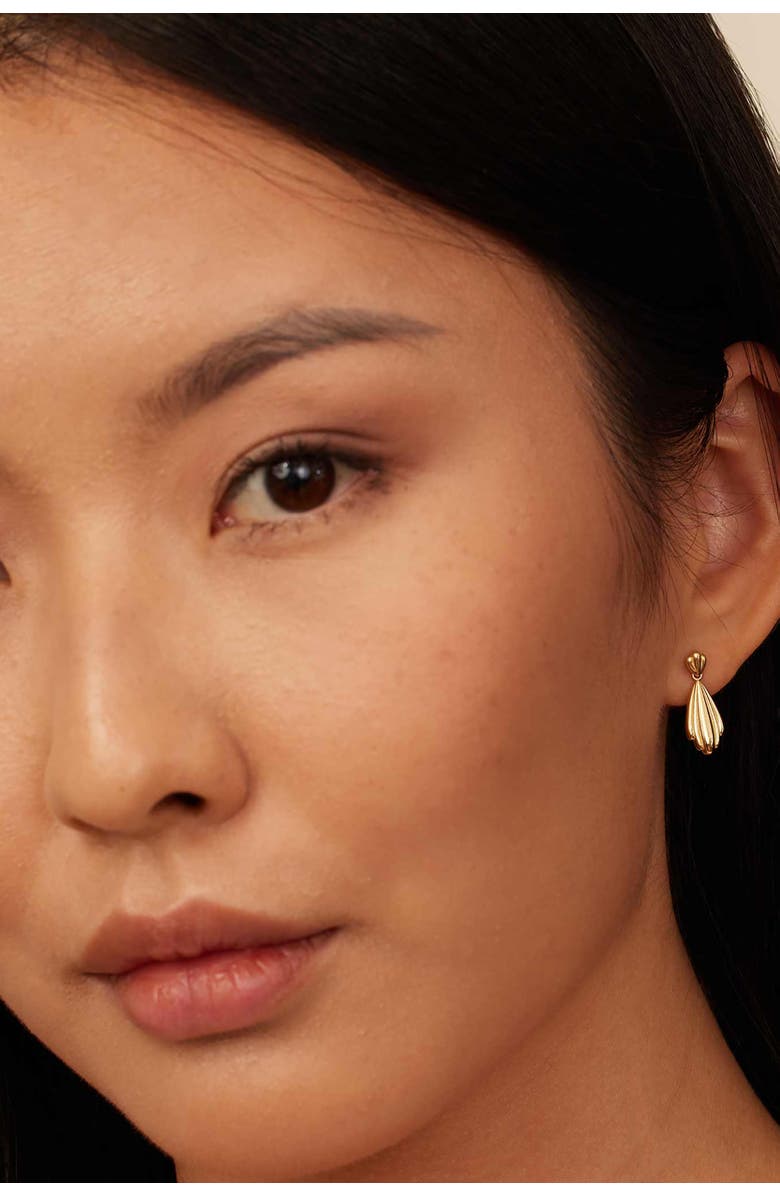 Oradina 14K Yellow Gold Galleria Drop Earrings, Alternate, color, Yellow Gold