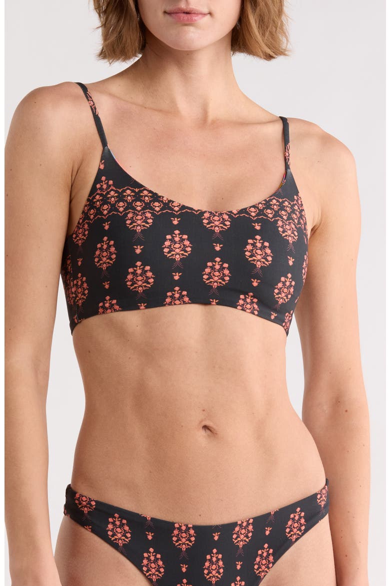 Ceci Reversible Bralette Bikini Top, Main, color, BLACK