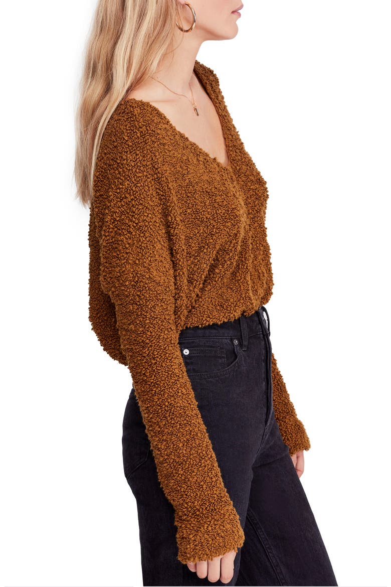 Popcorn Crop Sweater, Alternate, color, MOSS