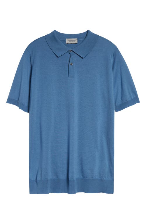 John Smedley Leyburn Merino Wool & Sea Island Cotton Gauze Polo