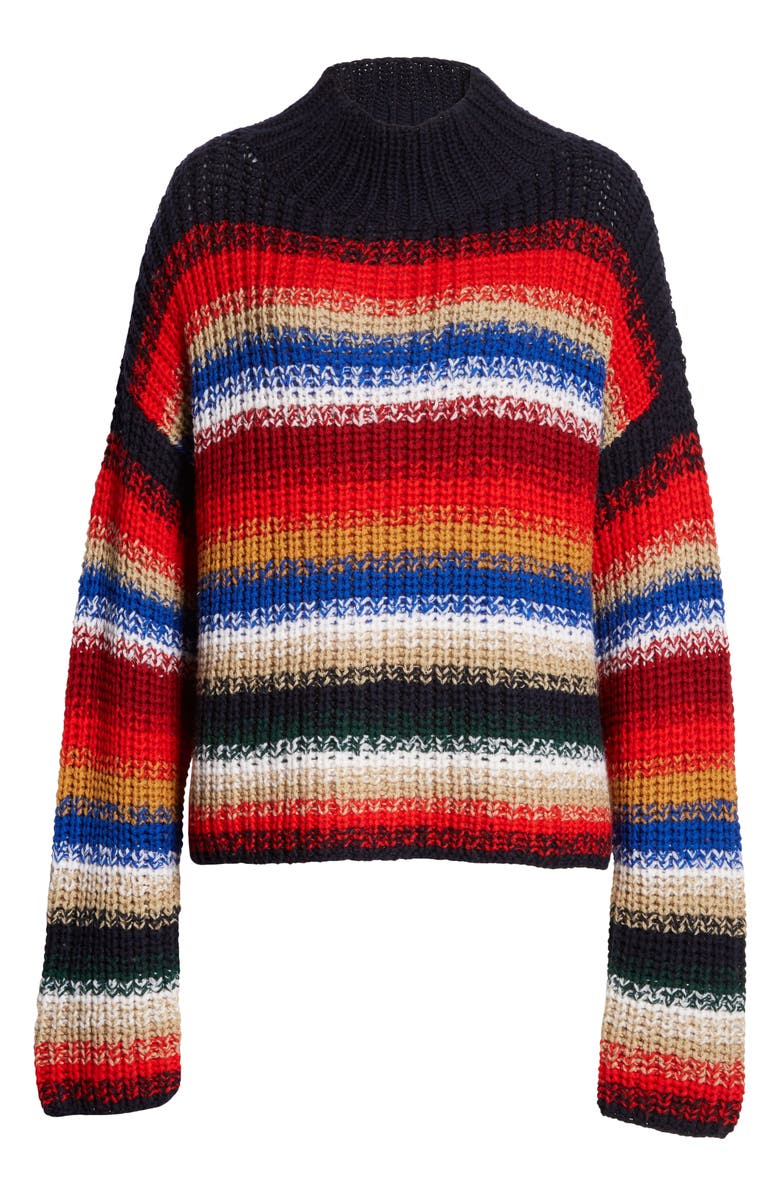 La Ligne Stripe Wool Sweater, Alternate, color,