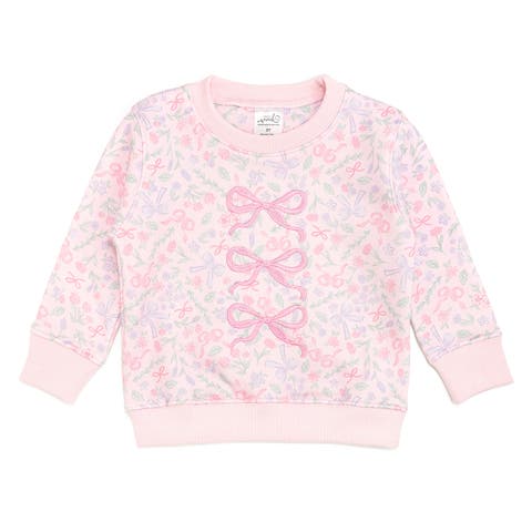 Bow & Bloom Embroidered Sweatshirt (baby)