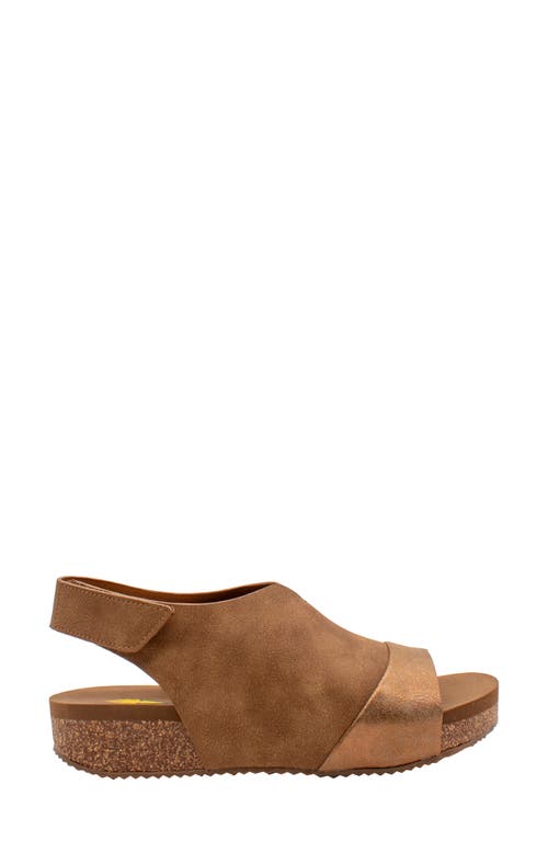 Volatile Aurelia Slingback Platform Sandal In Brown