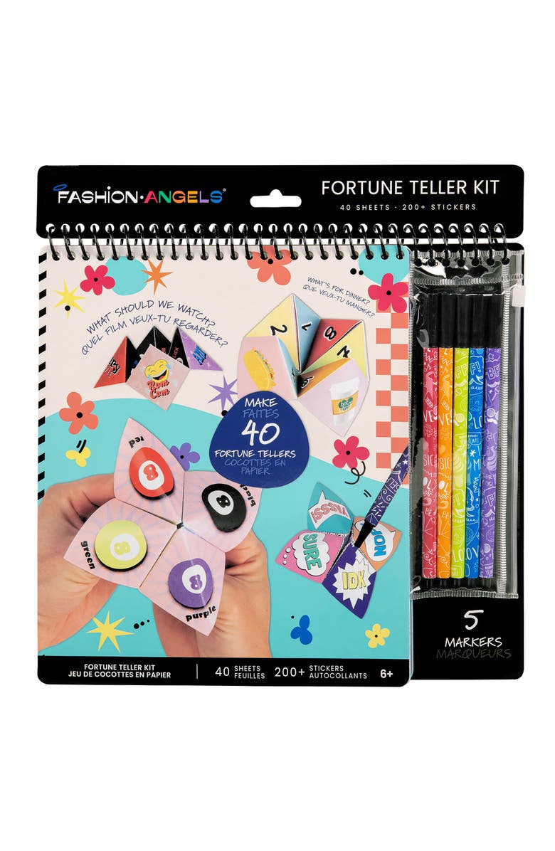Fashion Angels Secret Message Fortune Teller Set 40 Origami Sheets, Alternate, color, Multicolored