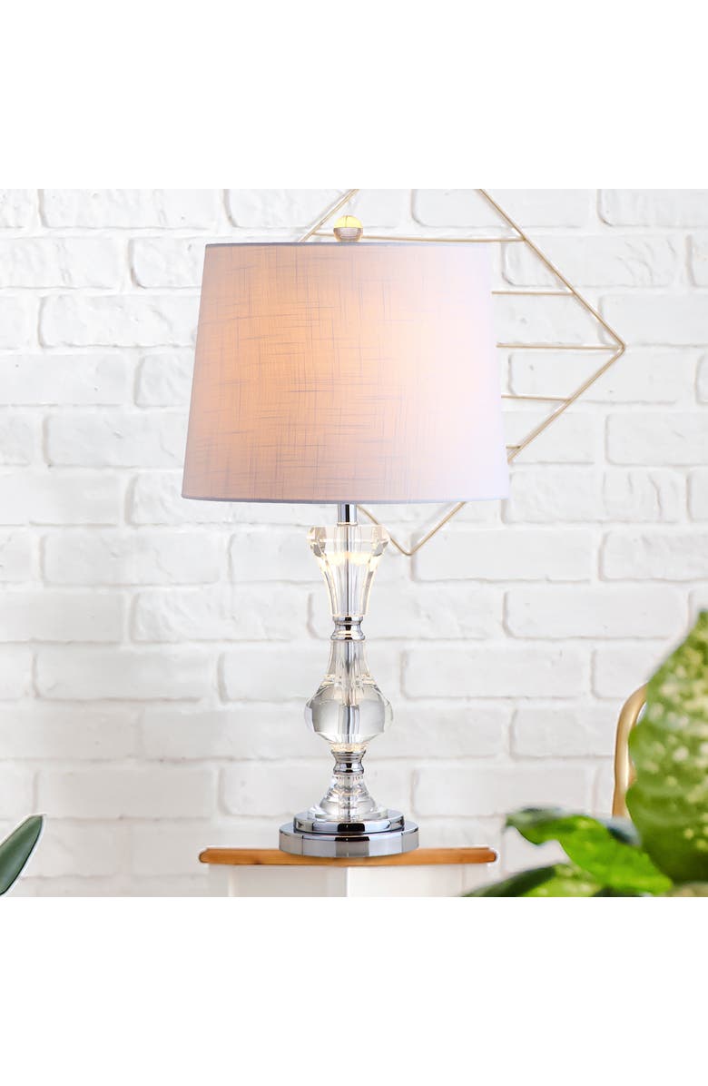 JONATHAN Y Riley Crystal LED Table Lamp, Alternate, color,