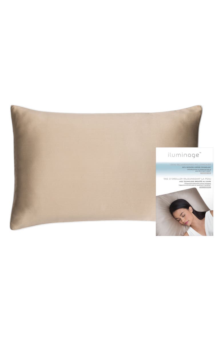 iluminage Skin Rejuvenating Pillowcase, Alternate, color, Beige
