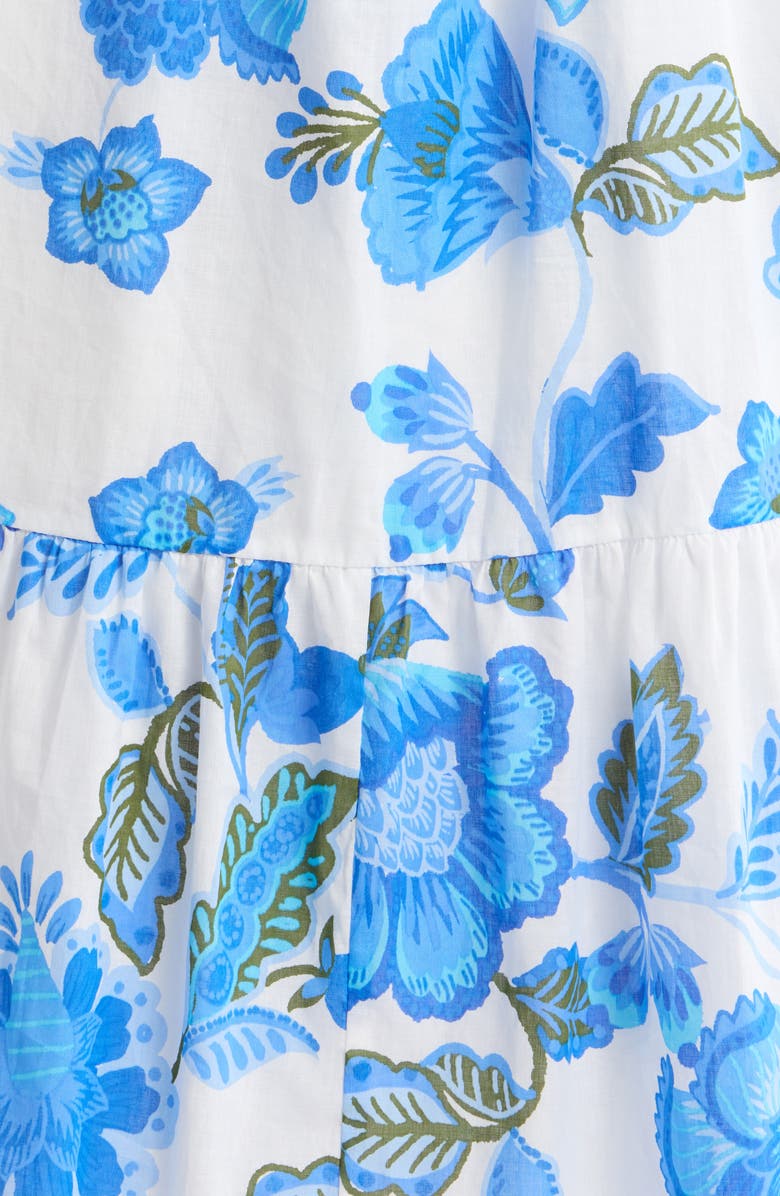 SUGARLIPS Samian Kissa Floral Button-Up Maxi Dress, Alternate, color, White-Blue-Green