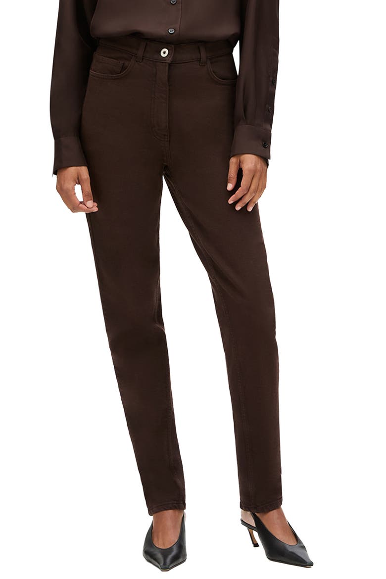 Slim Denim Pant, Main, color, Dark Chocolate